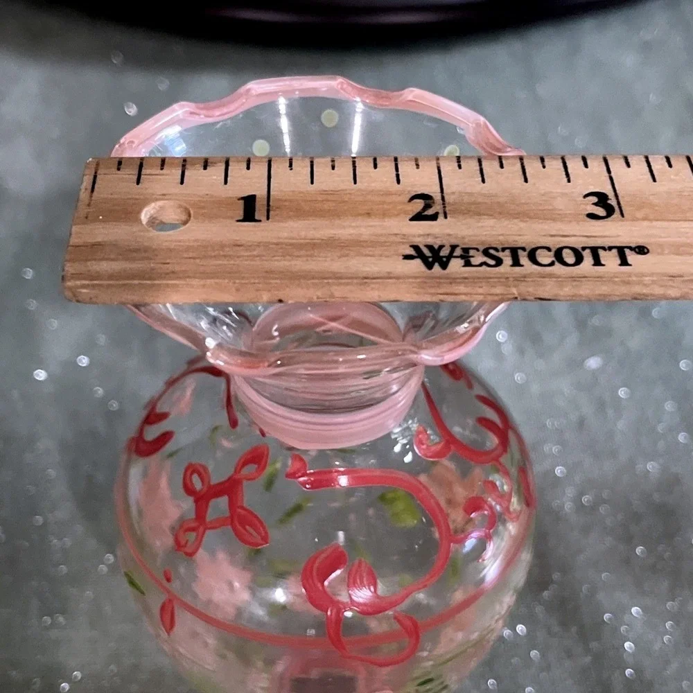 Tracy Porter Vintage Hand-Painted Glass Bud Vase~EUC